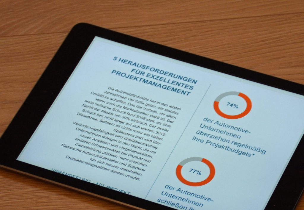 White-Paper Projektmanagement-Eine Schluesselkompetenz fuer Autozulieferer auf ipad